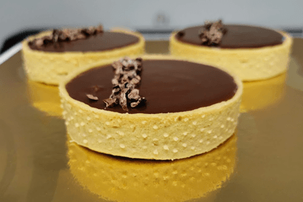 Tartelette au chocolat en Azergues